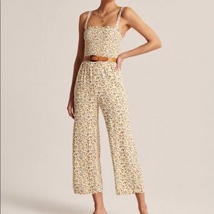 Abercrombie smocked jumpsuit
